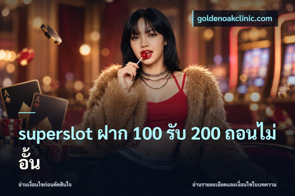 superslot ฝาก 100 รับ 200 ถอนไม่อั้น