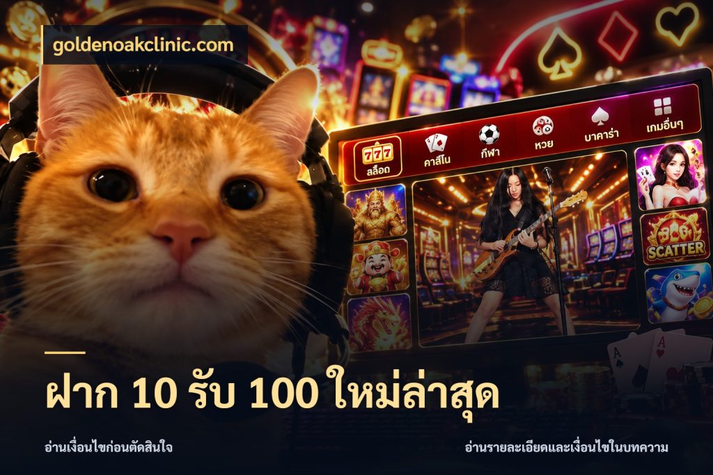 ฝาก 10 รับ 100 ใหม่ล่าสุด goldenoakclinic.com สายโบนัสเลือกจังหวะสนุกได้อย่างไร