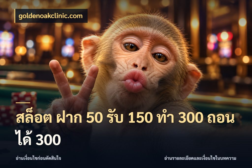 สล็อต ฝาก 50 รับ 150 ทํา 300 ถอนได้ 300 สีสันของโปรฝากและยอดรับ สไตล์ goldenoakclinic.com