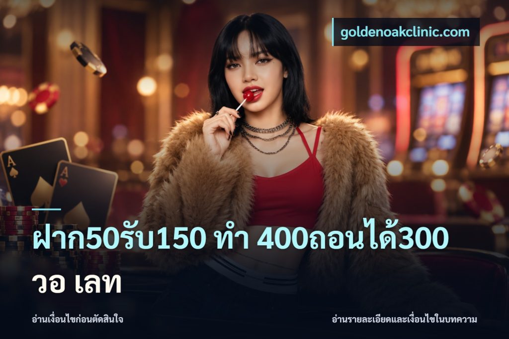 ฝาก50รับ150 ทํา 400ถอนได้300 วอ เลท