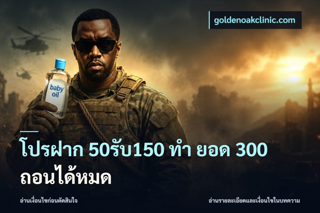 โปรฝาก 50รับ150 ทํา ยอด 300 ถอนได้หมด