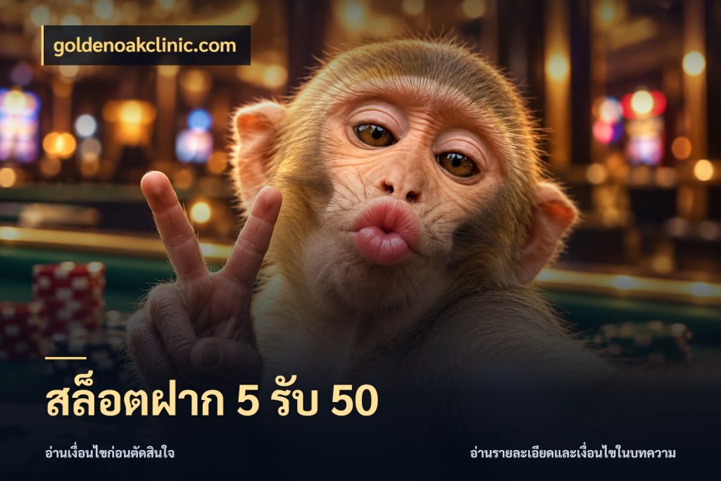 สล็อตฝาก 5 รับ 50 จับคู่โบนัสกับสไตล์เกมที่ชอบ กับ goldenoakclinic.com