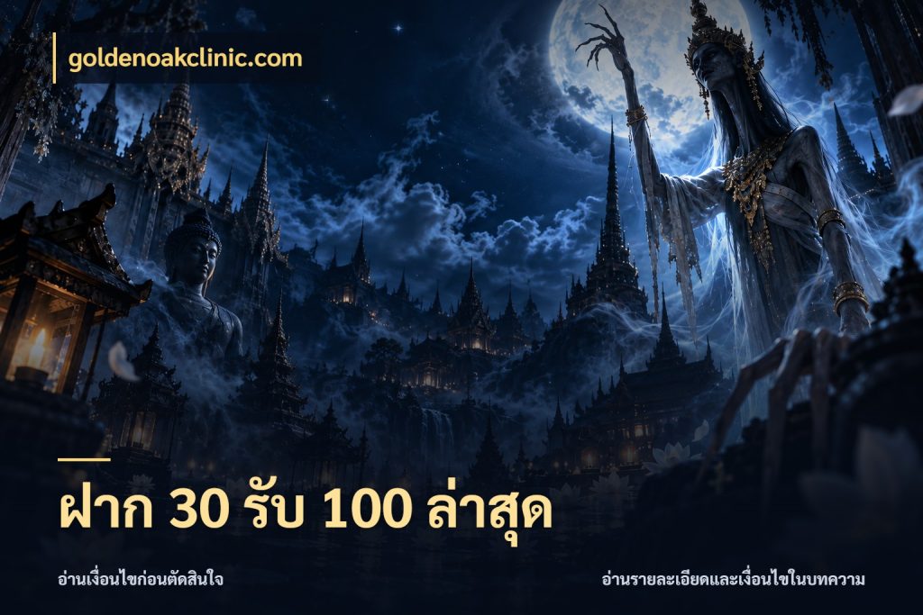 ฝาก 30 รับ 100 ล่าสุด goldenoakclinic.com ยอดฝากและยอดรับในมุมของคนชอบลุ้น