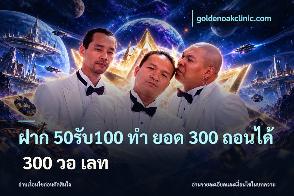 ฝาก 50รับ100 ทํา ยอด 300 ถอนได้ 300 วอ เลท