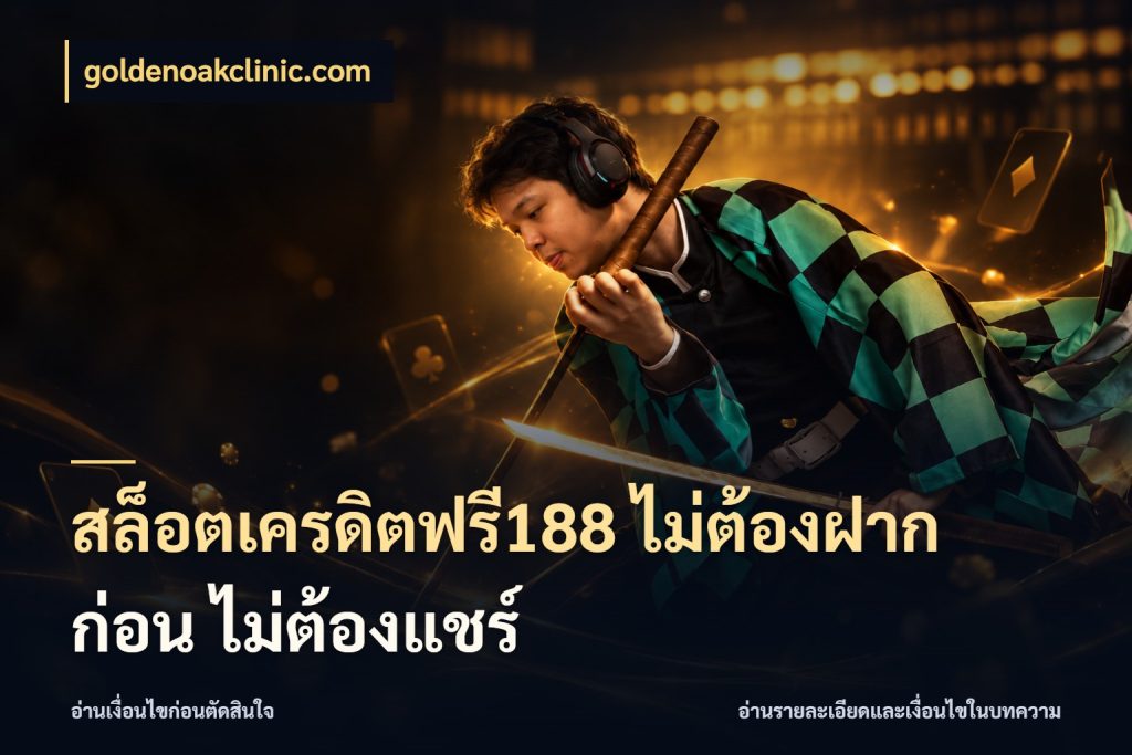 สล็อตเครดิตฟรี188 ไม่ต้องฝาก ก่อน ไม่ต้องแชร์ goldenoakclinic.com เลือกสไตล์ความสนุกจากรูปแบบเครดิต