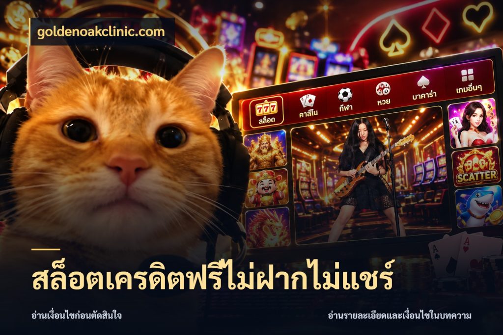 สล็อตเครดิตฟรีไม่ฝากไม่แชร์ goldenoakclinic.com รู้จักยอดและขอบเขตของเครดิตฟรี