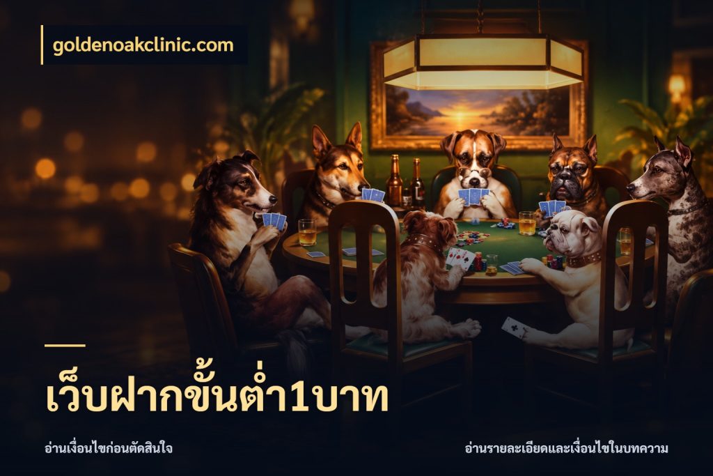 เว็บฝากขั้นต่ำ1บาท เงินตั้งต้นกับความสนุกที่คุณกำหนด ในมุม goldenoakclinic.com