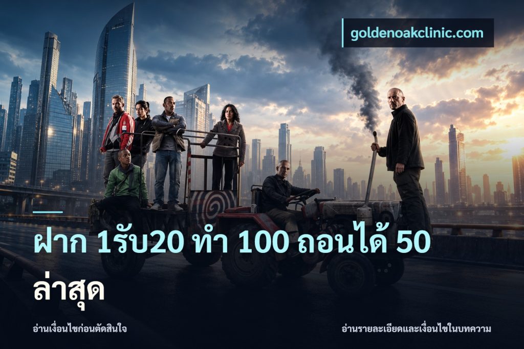 ฝาก 1รับ20 ทํา 100 ถอนได้ 50 ล่าสุด