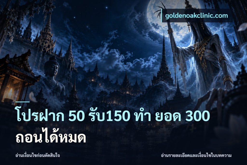 โปรฝาก 50 รับ150 ทํา ยอด 300 ถอนได้หมด