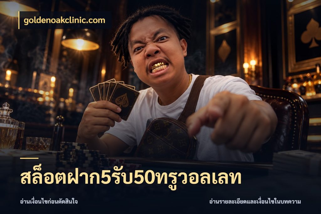 สล็อตฝาก5รับ50ทรูวอลเลท รูปแบบโบนัสกับสิทธิ์ของสายเกม สไตล์ goldenoakclinic.com
