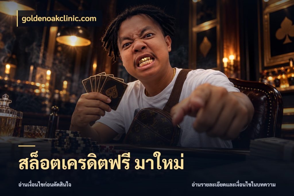 สล็อตเครดิตฟรี มาใหม่ สีสันของเครดิตฟรีและเกมแนวที่ชอบ กับ goldenoakclinic.com