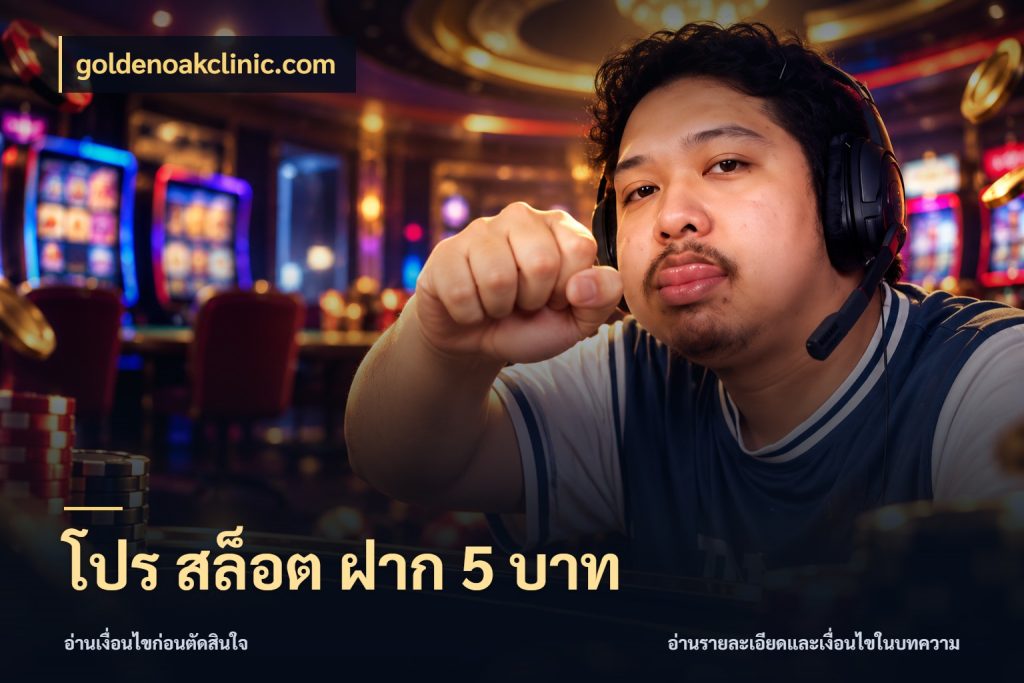 โปร สล็อต ฝาก 5 บาท เปิดมุมยอดเริ่มต้นสำหรับคนชอบเกม ในมุม goldenoakclinic.com