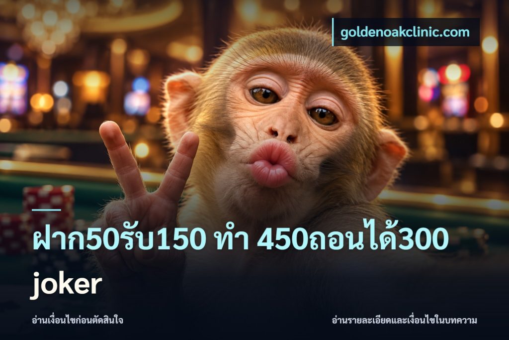 ฝาก50รับ150 ทํา 450ถอนได้300 joker
