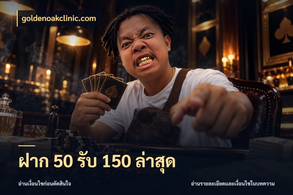 ฝาก 50 รับ 150 ล่าสุด goldenoakclinic.com สนุกกับตัวเลือกโปรในสไตล์ของคุณ