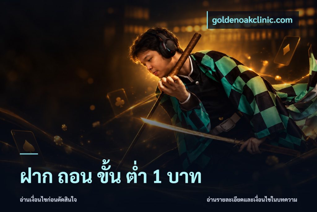 ฝาก ถอน ขั้น ต่ำ 1 บาท