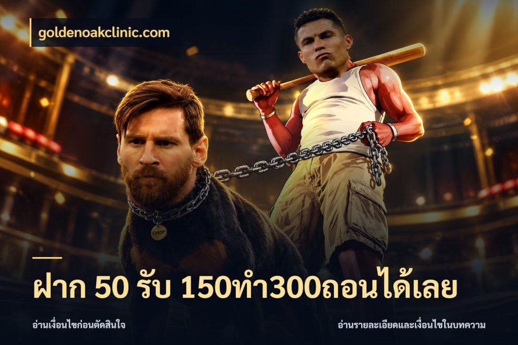 ฝาก 50 รับ 150ทำ300ถอนได้เลย จับประเด็นยอดรับก่อนเลือกความสนุก สไตล์ goldenoakclinic.com