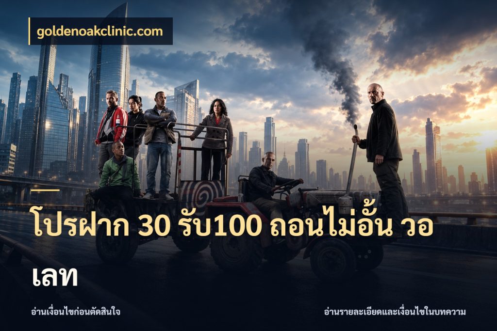 โปรฝาก 30 รับ100 ถอนไม่อั้น วอ เลท goldenoakclinic.com เครดิตกับรูปแบบโปรที่ตรงใจ