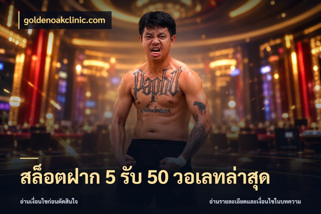 สล็อตฝาก 5 รับ 50 วอเลทล่าสุด รูปแบบโบนัสกับสิทธิ์ของสายเกม กับ goldenoakclinic.com