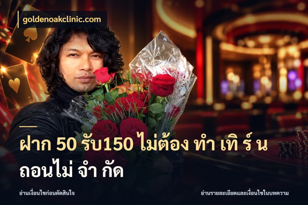 ฝาก 50 รับ150 ไม่ต้อง ทํา เทิ ร์ น ถอนไม่ จํา กัด ยอดฝากและยอดรับในมุมของคนชอบลุ้น ในมุม goldenoakclinic.com