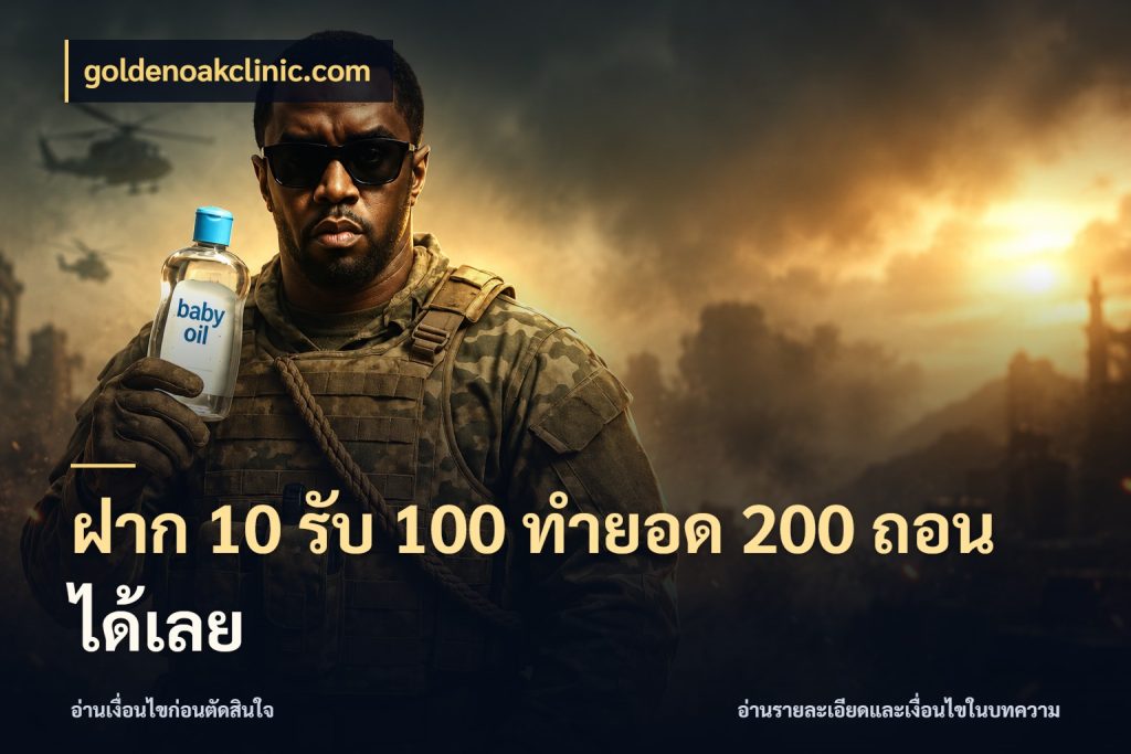 ฝาก 10 รับ 100 ทํายอด 200 ถอนได้เลย goldenoakclinic.com สีสันของโปรฝากและยอดรับ