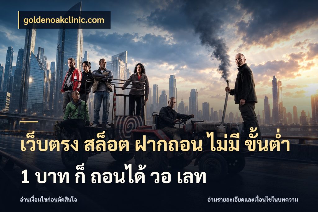 เว็บตรง สล็อต ฝากถอน ไม่มี ขั้นต่ำ 1 บาท ก็ ถอนได้ วอ เลท เงินตั้งต้นกับความสนุกที่คุณกำหนด กับ goldenoakclinic.com