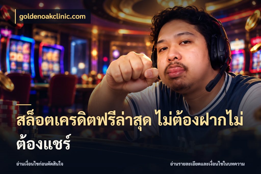 สล็อตเครดิตฟรีล่าสุด ไม่ต้องฝากไม่ต้องแชร์ goldenoakclinic.com เครดิตฟรีกับจังหวะลุ้นที่คุณเลือก