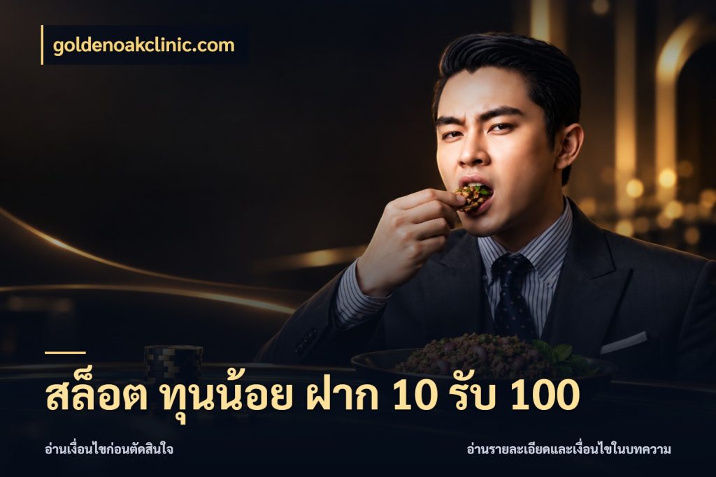 สล็อต ทุนน้อย ฝาก 10 รับ 100 รูปแบบโบนัสกับสิทธิ์ของสายเกม กับ goldenoakclinic.com