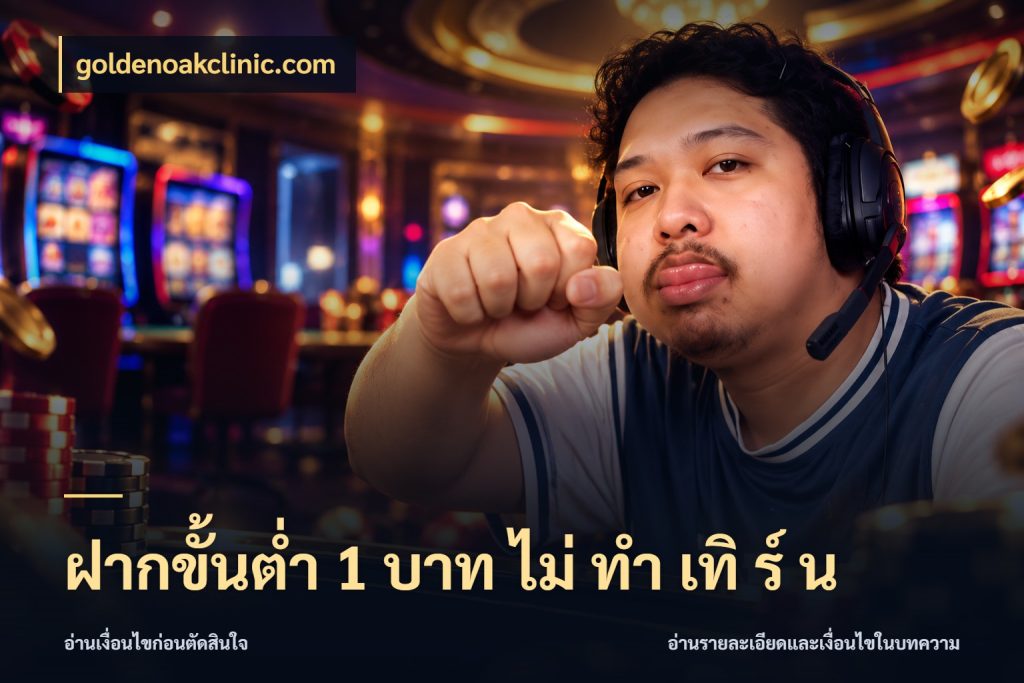 ฝากขั้นต่ำ 1 บาท ไม่ ทำ เทิ ร์ น จำนวนเริ่มต้นกับรายละเอียดที่สายเกมสนใจ สไตล์ goldenoakclinic.com