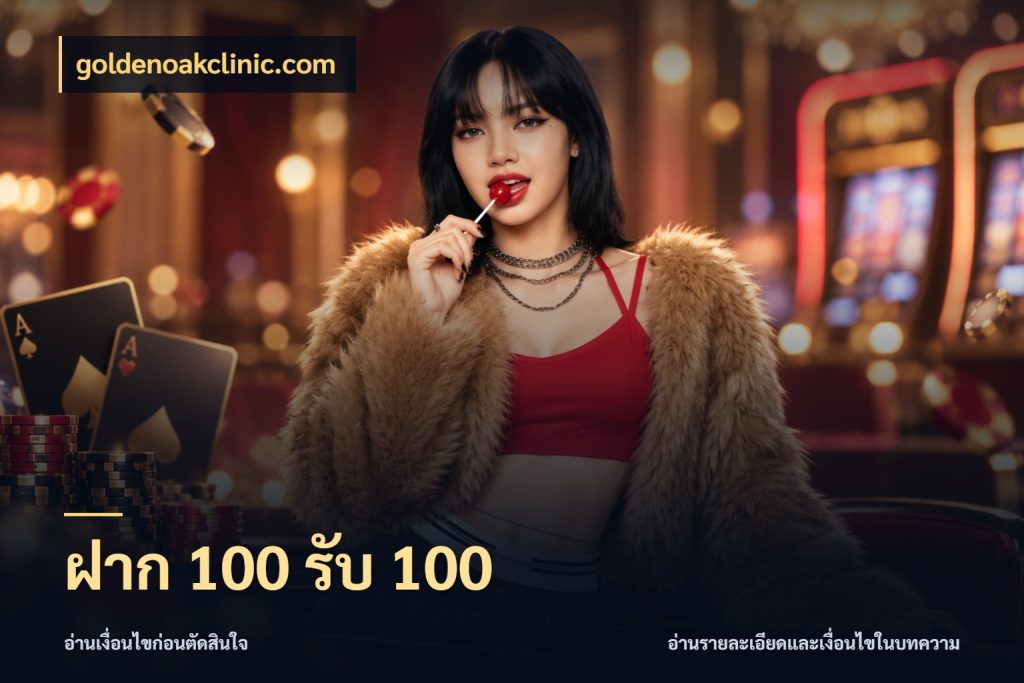 ฝาก 100 รับ 100 รูปแบบโบนัสกับสิทธิ์ของสายเกม ในมุม goldenoakclinic.com