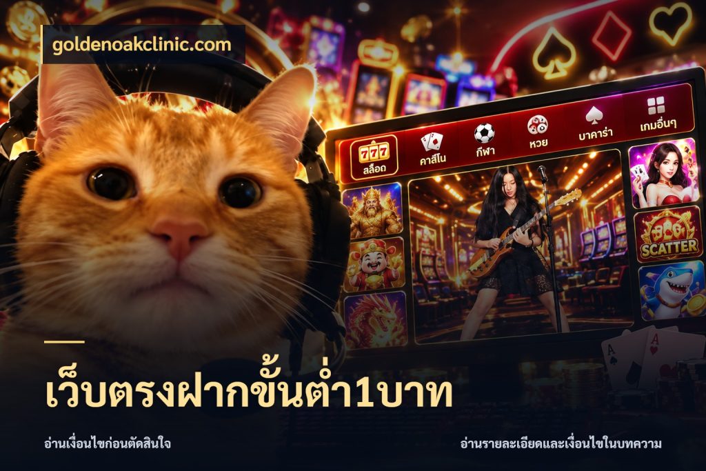 เว็บตรงฝากขั้นต่ำ1บาท goldenoakclinic.com จำนวนเริ่มต้นกับรายละเอียดที่สายเกมสนใจ
