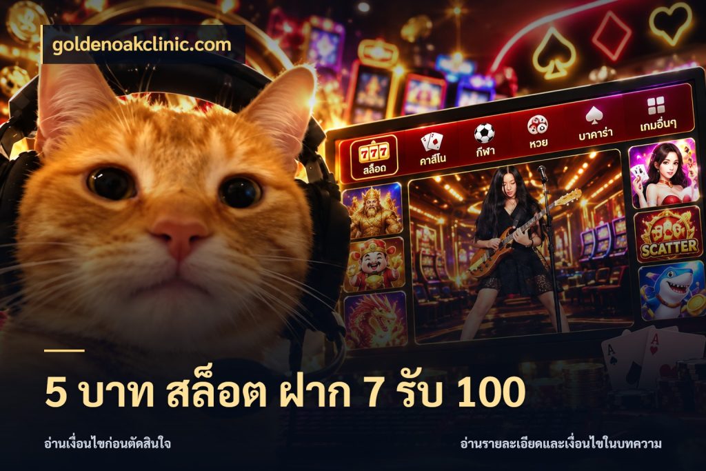 5 บาท สล็อต ฝาก 7 รับ 100 goldenoakclinic.com จุดเด่นของเครดิตที่คนชอบเกมอยากรู้