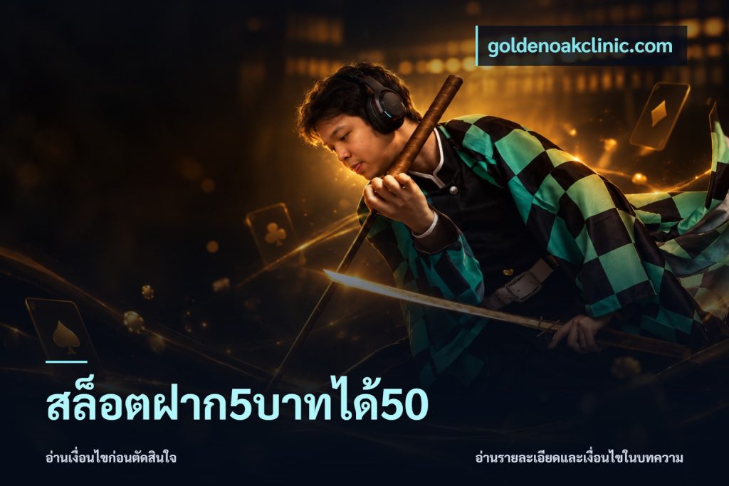 สล็อตฝาก5บาทได้50