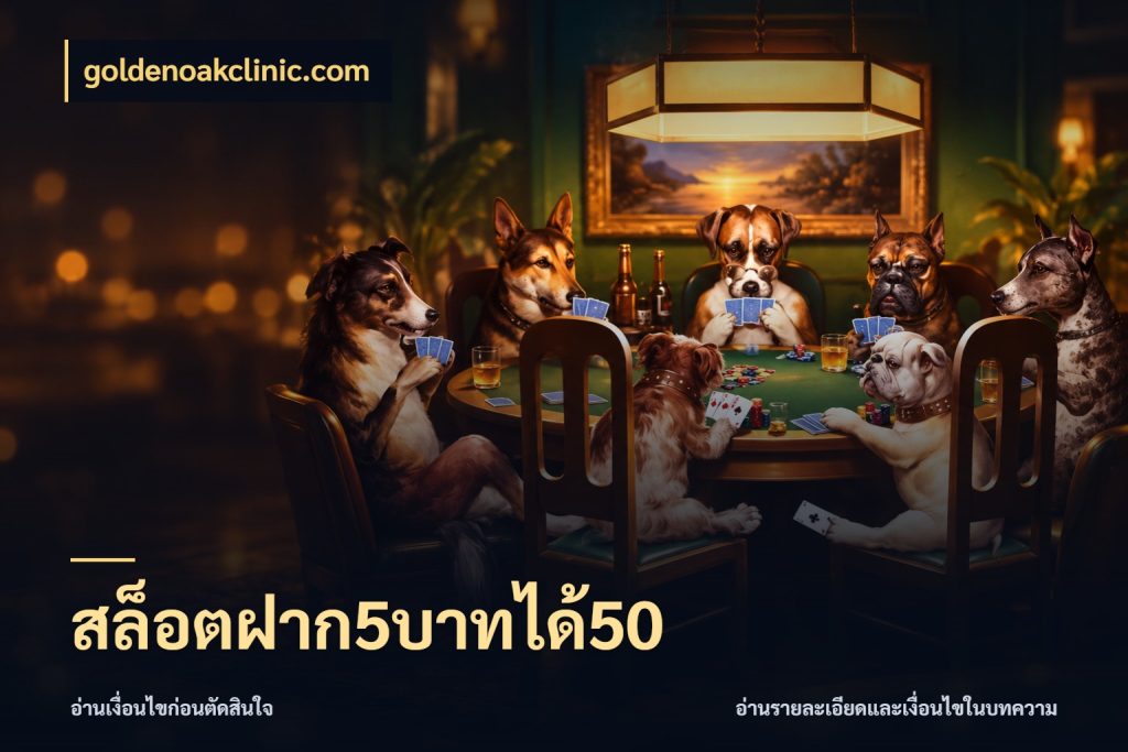 สล็อตฝาก5บาทได้50 รูปแบบโบนัสกับสิทธิ์ของสายเกม ในมุม goldenoakclinic.com