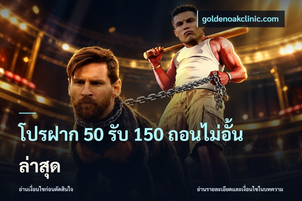 โปรฝาก 50 รับ 150 ถอนไม่อั้นล่าสุด