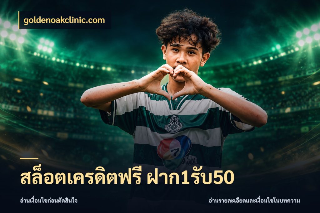 สล็อตเครดิตฟรี ฝาก1รับ50 โปรยอดรับที่สายเกมสนใจ ในมุม goldenoakclinic.com