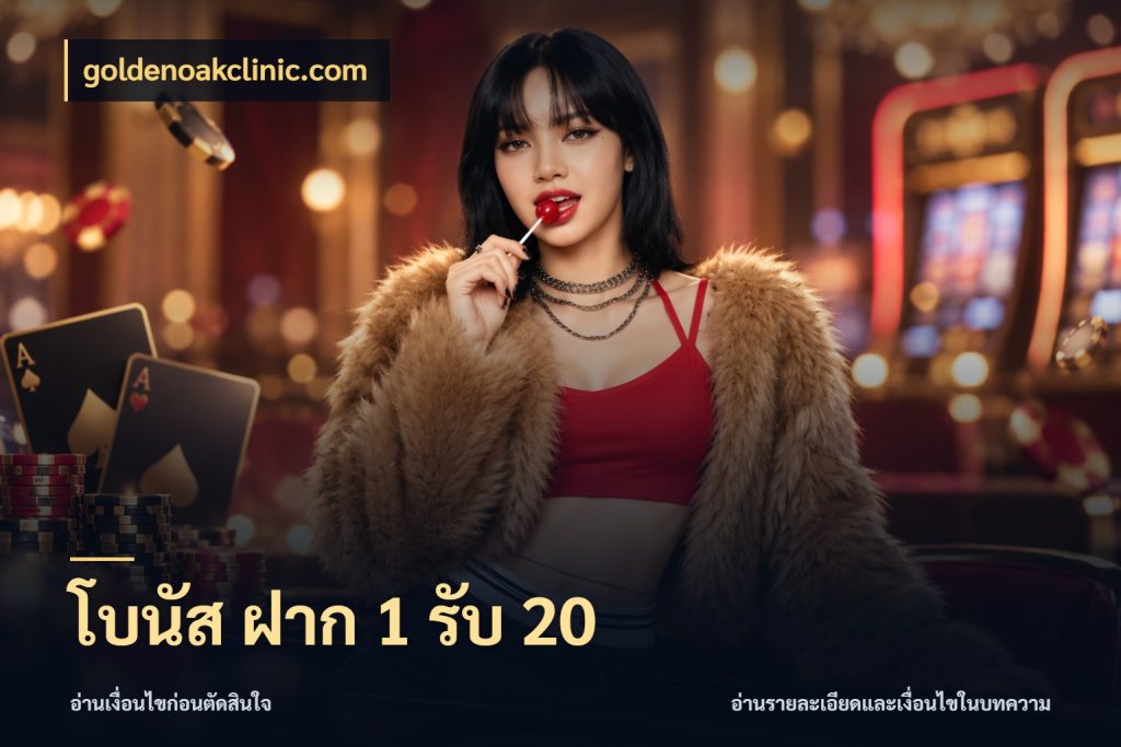 โบนัส ฝาก 1 รับ 20 สนุกกับตัวเลือกโปรในสไตล์ของคุณ กับ goldenoakclinic.com