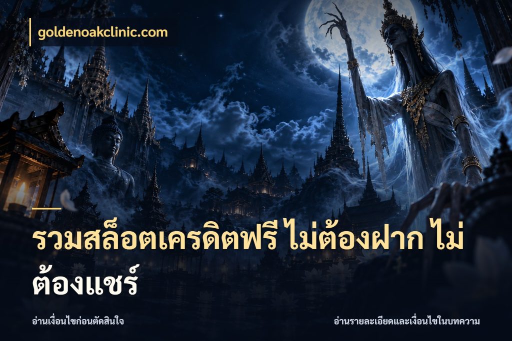 รวมสล็อตเครดิตฟรี ไม่ต้องฝาก ไม่ต้องแชร์ เครดิตฟรีในมุมที่สายโบนัสสนใจ สไตล์ goldenoakclinic.com