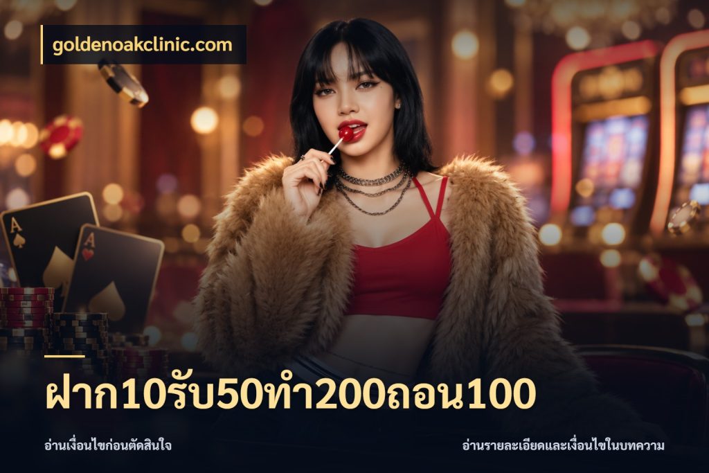 ฝาก10รับ50ทํา200ถอน100 เครดิตกับรูปแบบโปรที่ตรงใจ ในมุม goldenoakclinic.com