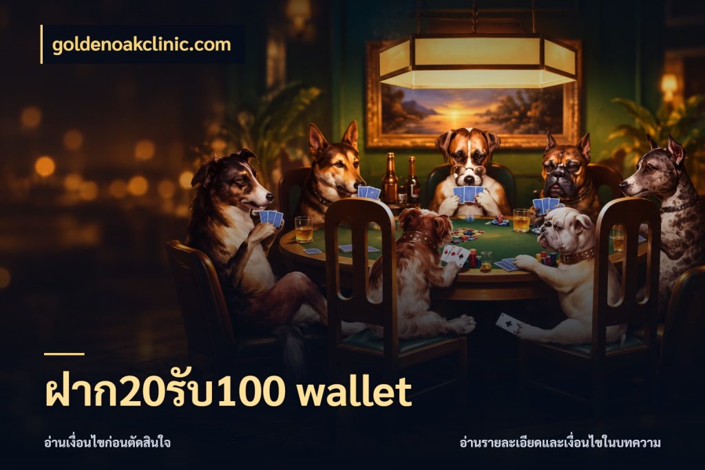 ฝาก20รับ100 wallet จับคู่โบนัสกับสไตล์เกมที่ชอบ ในมุม goldenoakclinic.com