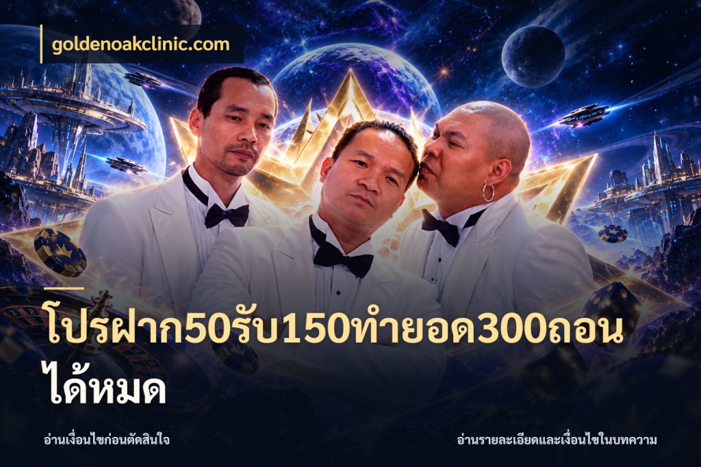โปรฝาก50รับ150ทํายอด300ถอนได้หมด รูปแบบโบนัสกับสิทธิ์ของสายเกม ในมุม goldenoakclinic.com