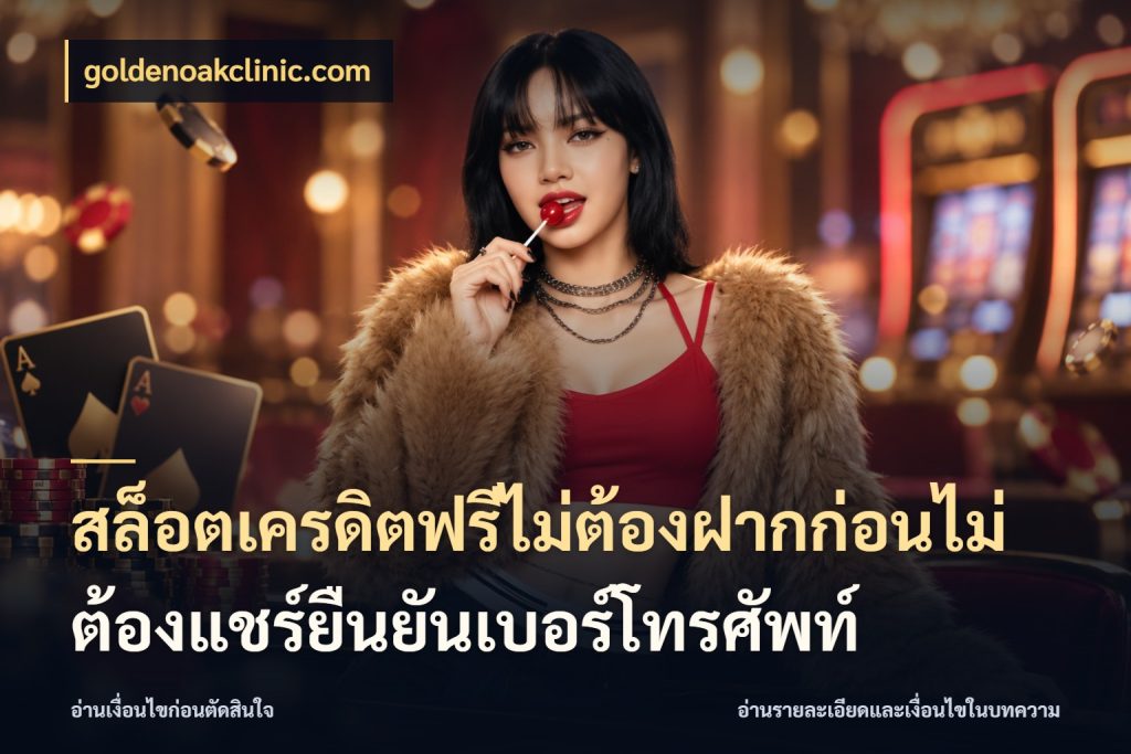 สล็อตเครดิตฟรีไม่ต้องฝากก่อนไม่ต้องแชร์ยืนยันเบอร์โทรศัพท์ ชนิดเครดิตกับสิทธิ์ที่คุณอยากรู้ กับ goldenoakclinic.com