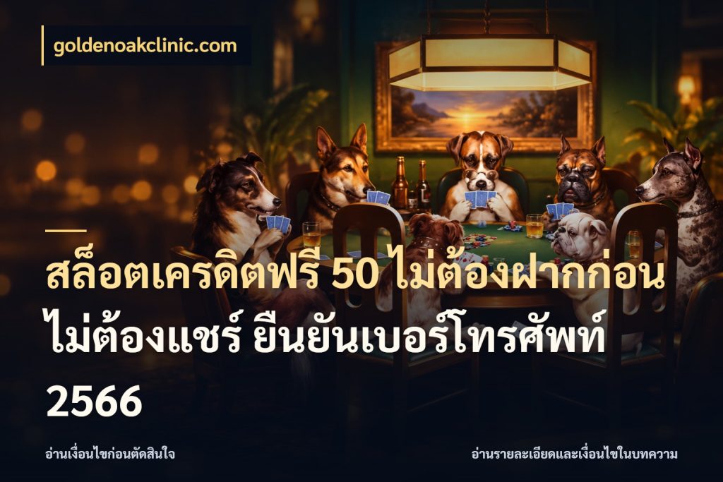 สล็อตเครดิตฟรี 50 ไม่ต้องฝากก่อน ไม่ต้องแชร์ ยืนยันเบอร์โทรศัพท์ 2566 เปิดประเด็นเครดิตฟรีสำหรับคนชอบลุ้น สไตล์ goldenoakclinic.com