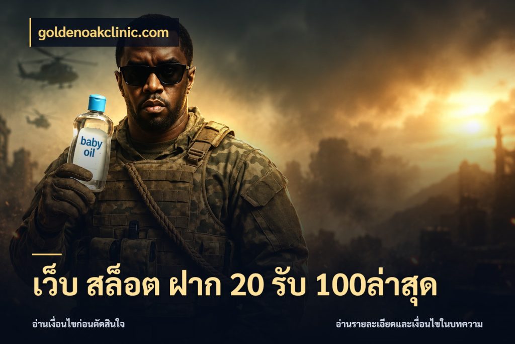 เว็บ สล็อต ฝาก 20 รับ 100ล่าสุด จับประเด็นยอดรับก่อนเลือกความสนุก ในมุม goldenoakclinic.com