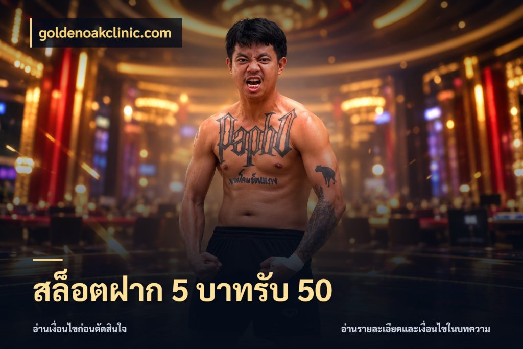 สล็อตฝาก 5 บาทรับ 50 จับประเด็นยอดรับก่อนเลือกความสนุก สไตล์ goldenoakclinic.com