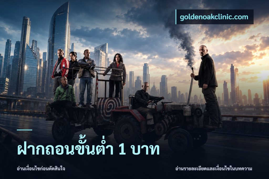 ฝากถอนขั้นต่ำ 1 บาท