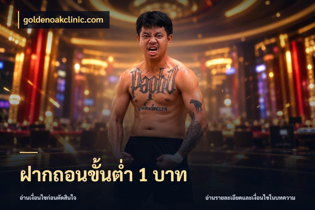 ฝากถอนขั้นต่ำ 1 บาท เลือกสไตล์จากยอดและรูปแบบที่ตรงใจ ในมุม goldenoakclinic.com