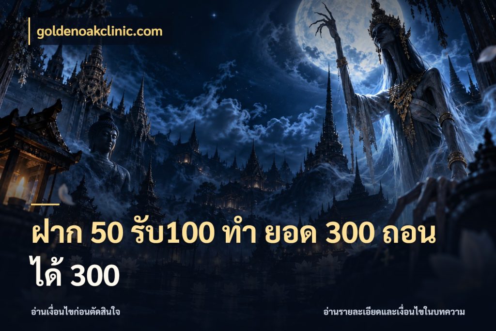 ฝาก 50 รับ100 ทํา ยอด 300 ถอนได้ 300 goldenoakclinic.com โปรกับเกมที่ชอบเลือกให้ตรงสไตล์