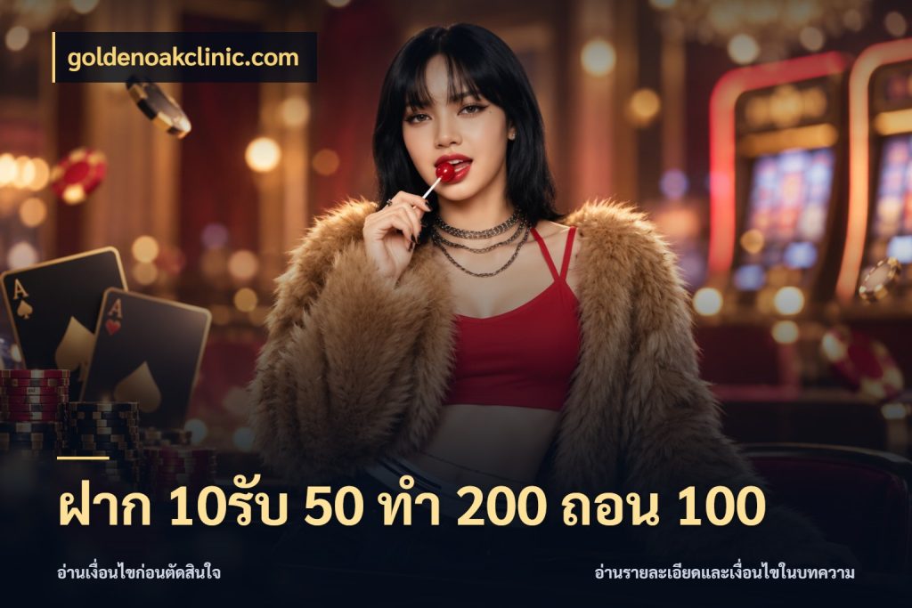 ฝาก 10รับ 50 ทํา 200 ถอน 100 goldenoakclinic.com รูปแบบโบนัสกับสิทธิ์ของสายเกม