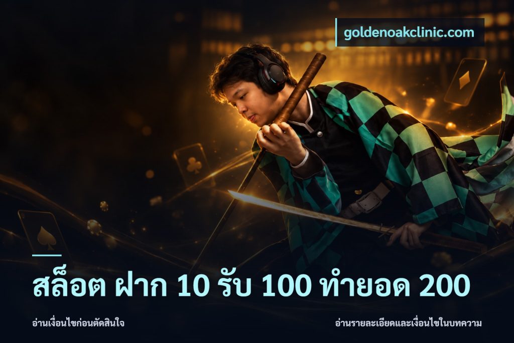สล็อต ฝาก 10 รับ 100 ทำยอด 200