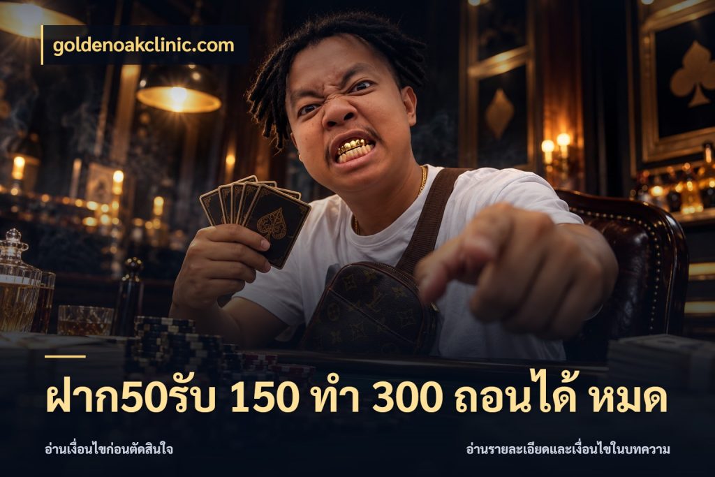 ฝาก50รับ 150 ทำ 300 ถอนได้ หมด เปิดมุมโปรให้เข้ากับเกมแนวโปรด กับ goldenoakclinic.com